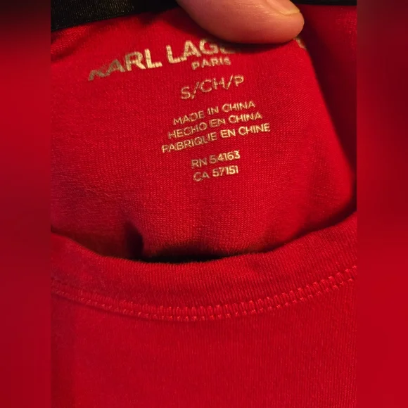 Karl Lagerfeld Red Women's Dress - Picture 3 of 12